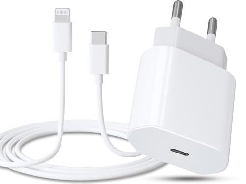 iPhone Schnellladegerät, 20W USB C Ladegerät mit iPhone Ladekabel 2M, iPhone Ladegerät mit iPhone Schnellladekabel für iPhone 14/13/ 12/11 / Pad