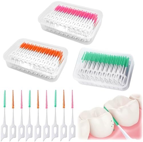 Bâtonnet Interdentaire,Bâton de Fil Dentaire,120 Pcs Brossettes Interdentaire,Brossette Dentaire Cure Dent Brossette Bâtonnet,Outil de Nettoyage de Dents pour Inter Dentaire Interdentaire