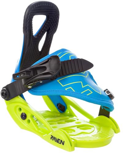 Raven Snowboard Bindung s160 Junior Blue/Lime XS (30-33)