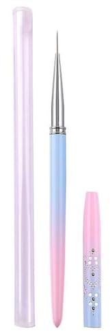 Nail Art Stylo Nylon Pinceau Long Ongles Pinceaux Multifonctionnel Léger Mode Manucure Outils Dessin Femme Amie DIY 12mm