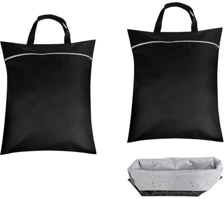 Hisdricus 2 PCS Bolsa Ropa Sucia Viaje,Bolsa Impermeable, Bolsa Impermeable Piscina, 45 x 57 cm Bolsa Húmeda Seca Impermeable Reutilizable con Cremallera