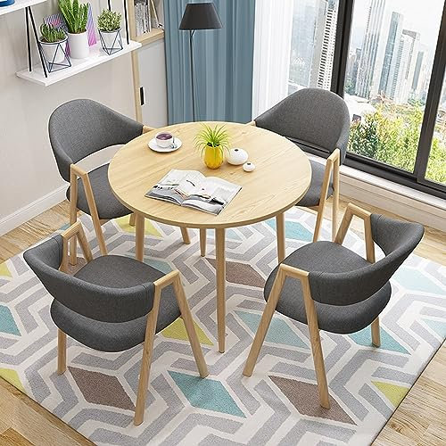 Moderner runder Couchtisch mit Ablagefach für Wohnzimmer und Büro, Grau