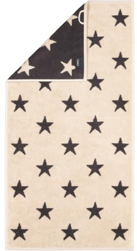 Cawö Handtücher New Stars Sterne groß 6260 beige/Basalt - 37