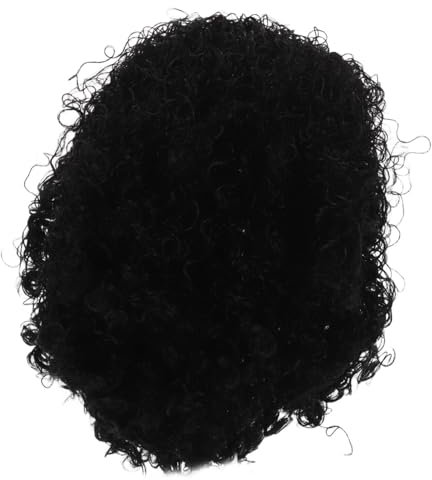 TOVINANNA Kurze Afro Locken Perücke Synthetischen Fasern für Frauen Stylische Realistische Haarperücke für Karneval Kostümpartys Cosplay Komfortabel Vielseitig Einsetzbar