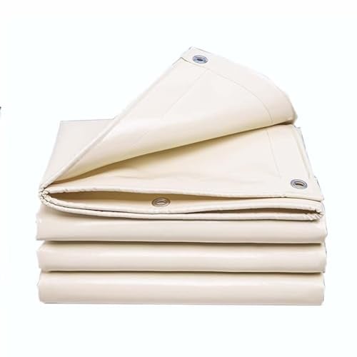 Bâche épaisse en polyéthylène imperméable, bâche d'extérieur résistante aux UV, Robuste, avec œillets métalliques, for Bateau, Piscine, Toit, Camping(3x7 Feet)