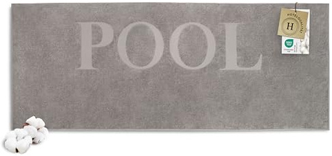 ZOLLNER Badetuch 100% Baumwolle, 80x200 cm, Stone