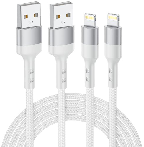 Baileku iPhone Ladekabel, Lightning Kabel [2Pack 1M] MFi Zertifiziert Schnellladekabel iPhone Kabel Fast USB Lightning Ladekabel für iPhone 14 13 12 11 Pro Max Mini XS XR X 8 7 6 6s Plus SE, iPad