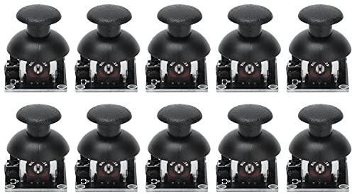 Haofy Interaktives Fernbedienungs-Joystick-Sensor-Set, 10-teiliges X-Y-Doppelachsen-Ersatzset für PS2, Einfach Anzuschließen