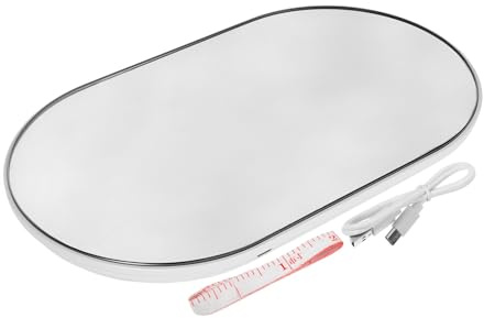 MALUGOGO Tragbare Digitale Körperwaage aus Gehärtetem Glas Einfache Bedienung Kompakt und Stilvoll für Fitness und Gesundheit zu Hause