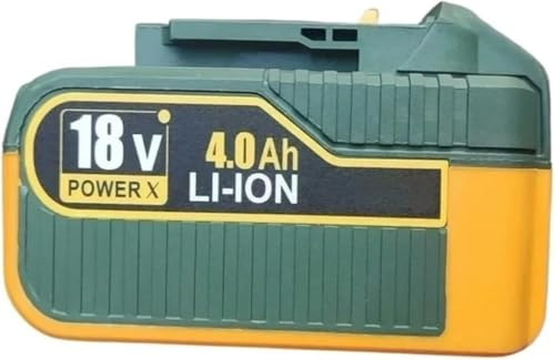 DSYYNAY Batteria da 18 V 4000 mAh compatibile con TECCPO MLK5X-1104 HS40 2104N, sega elettrica, smerigliatrice per bulloni e utensili elettrici (2 pezzi)