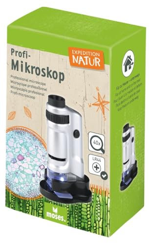 Moses 9622 - Profi Mikroskop 20-40-fache Vergrößerung, weiß