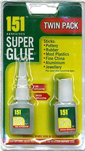 Super Glue - Paquete doble de 2 botellas de 5 g