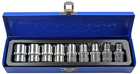 US Pro 9 Pieces 1/2Dr Professional Star Socket Set E-Torx External B3255