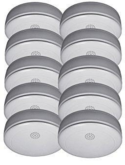 10er SET Rauchmelder mit 10 Jahres Batterie – Stummschaltfunktion - VdS Zertifiziert & Q-Siegel für höchste Qualität!