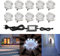QACA LED pour Terrasse Mini Spot Extérieur Lumiere Eclairage Enterré Plafonnier, Lampe Extérieur Déco Pour Chemin Bassin Piscine DC 12V Etanche IP67 (Pack 10, Blanc froid)