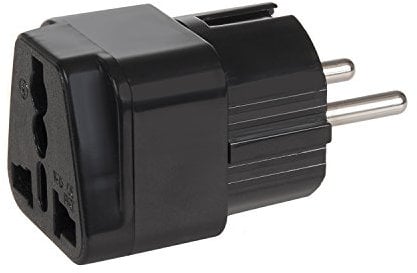 Maclean MCE154 Adattatore Corrente Presa Europea per Presa Inglese EU-UK, Nero (MCE155)