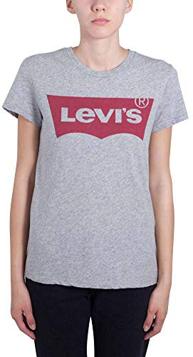 Levi's Damen The Perfect Tee T-Shirt,Batwing Smokestack Heather,XXS