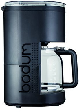 Bodum Bistro Programmierbare elektrische Kaffeemaschine, 12 Tassen, 1.5 l, Borosilikatglas, 1.5 liters, Schwarz