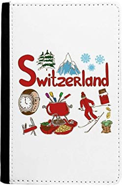 beatChong Schweiz Nationales Symbol Zeichen Pass-Halter-Reise-Brieftasche Abdeckungs-Fall Karten-Geldbeutel