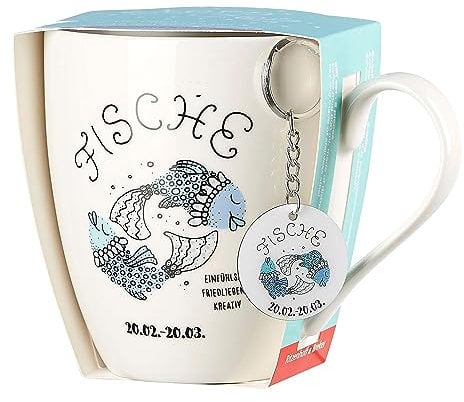 Ritzenhoff & Breker Jumbotasse Astro Sternzeichen Größe Jumbotasse 650 ml Fische