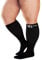 Zeta Wear Plus Size Support Socks - Wide Calf Graduated Compression, Great for Travel & Flights, Men & Women Love Its Amazing Fit, Cotton-Rich Comfort & Soothing Relief, 1 Pair, 3XL, Black