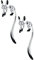 Holibanna 1 Pair Fox Baumeln Ohrringe 3D Tier Ohrringe Fashion Statement Ohrringe Tropfen Anhänger Ohr Schmuck für Frauen Mädchen Dame Schmuck Weiß
