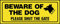 Beware of the Dog Please Shut the Gate Sign - 210mm x 85mm - 1.2mm Rigid Plastic Drilled Sign (MISC161)