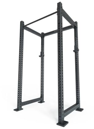 Atletica R8-Base1 | Power Rack | 123cm x 93cm Rack Basis | Studioqualität | 3mm Stahl auf 75mm Vierkantrohr | Basismodell | Studioqualität