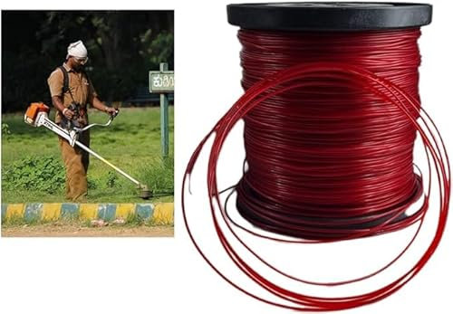 ARMERIAONLINE SINCE 1999 Filo per Decespugliatore Professionale in Nylon Ricambio da 2,4 mm e 2,7 mm Tagliabordi Tagliaerba (Diametro 240 mm, 100 Metri)