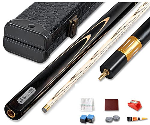 Billard Queue Billiard cue Snooker Billard Queue Billiard Tisch mit zubehör Players Set mit 4 Stück 3/4-geteilten Billardqueues, professionelle Qualität für den gewerblichen oder privaten Gebrauch