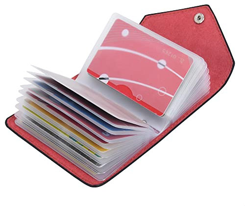 IHIGOGOFA Porta Carte di Credito Pelle per Donna Uomo 20 Slots