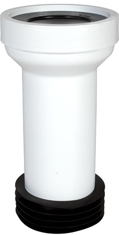 WC Anschlussrohr Rohr Anschluss Toilettenrohr Anschlussstutzen Abfluss 90 mm