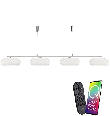 Paul Neuhaus Q-ETIENNE 2079-55 LED-Pendellampe dimmbar Fernbedienung warmweiß-tageslichtweiß APP Alexa höhenverstellbar