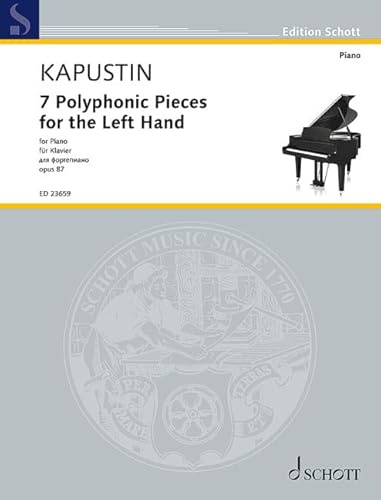 7 Polyphonic Pieces for the Left Hand: op. 87. Klavier. (Edition Schott)