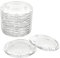 MIVIDE 12PCS 10cm Candle Holders for Pillar Candles, Clear Glass Candle Plate, Pillar Candle Glass Plate, Transparent Candle Coaster for Weddings, Parties, Home Decor