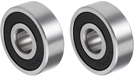 QUARKZMAN 628-2RS 8x24x8mm Kugellager x 2Stk Chromstahl mit guter Tragfähigkeit für Maschinen DIY-Projekte Doppelt versiegelt