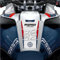 Adesivo 3D Protezione Serbatoio Tank Pad compatibile con/sostitutivo per BMW Motorrad R 1250 GS ADVETURE Trophy dal 2022 al 2023 (Bianco)