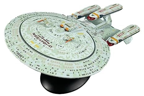 Star Trek USS Enterprise NCC-1701-D Dreadnought Raumschiff Replik | Rot, Kunststoff, Schiffsreplika, Sculpture, 509876031, Rot