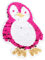 Beidseitig bestickter Pinguin-Aufnäher mit Pailletten, zum Aufnähen, Stoffapplikation