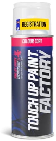 Touch Up Paint Factory - Aerosol Scratch Repair Kit Mixed by Reg Registration Plate Car Touch Up Paint for All Models - Exact Match Guarantee - Colour Coat Paint 400ml
