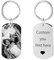 Customaster Porte-Clés Personnalisé Avec Photo,Porte-Clés Personnalisé Double Face,Porte-Clés Cadeaux Pour Hommes, Femmes Et Membres De La Famille