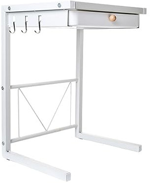 Hershii Estante de almacenamiento para electrodomésticos pequeños y freidora de aire, estante de metal para horno microondas, organizador de encimera de cocina con un cajón para arrocera, botellas de