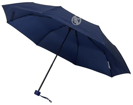 CYPBRANDS Real Madrid Regenschirm, faltbar, manuell, 48 cm, Schwarz, offizielles Produkt, Schwarz
