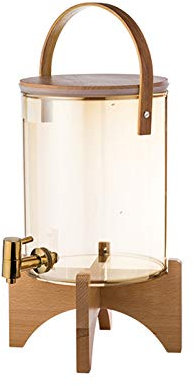 Cruche Carafe en verre de grande capacité avec base et robinet, boisson mixte Kettle Jus de citron, jus de fruits, thé glacé, for restaurants et hôtels Cruche a Eau (Size : L)