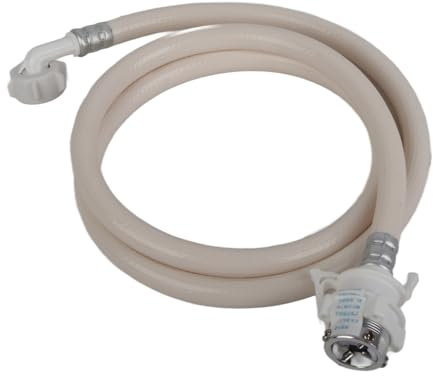 Fybida Washing Machine Water Inlet Hose, Burst Proof PVC Water Pipe with Metal Connector for Haier Automatic Washing Machine(1.5m/4.9ft)