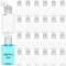 Lnrueg 100 Pcs 1 oz Travel Bottles - Hand Sanitizer Bottle Mini Clear Bottles with Flip Caps, Portable Empty Refillable Containers for Shower Gel, Face Creams, Body Lotions
