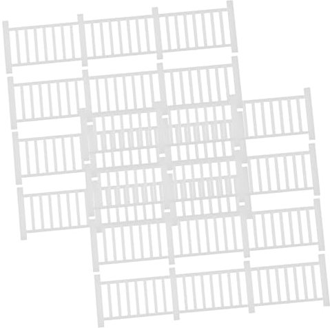 Hohopeti 8pcs Mini Vintage Garden Fences Decorative Micro Landscape Dollhouse Accessories for Diy Miniature Projects Easy to Install and Remove for Home Fairy Garden Decor