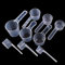 9 Pieces Measuring Spoons, 5ml, 7.5ml, 10ml, 15ml, 20ml, 25ml, 30ml, 35ml, 50ml Reusable Protein Powder Scoop, Measuring Spoons for Washing, Coffee, Milk, Cereal Powder, Measuring Dose Scoop