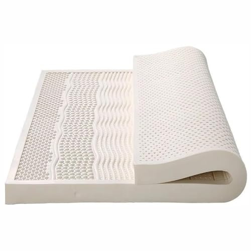 Latex-Matratze, 160 x 200 cm, 100 % Naturlatex-Matratzen, lindert Schulter- und Rückenschmerzen, Queen-Matratze, Naturkautschuk-Matratze, verdicktes Kissen, für Zuhause, Schlafzimmer, 2,5 cm