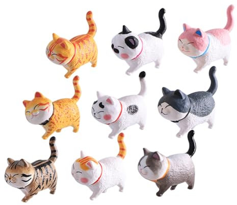 Cabilock 9stücke Kühlschrankmagnete in Katzenform Cartoon-Magnete Für Kühlschrank Kühlschrankmagnet-dekor Kühlschrankaufkleber Und Stabil Für Kühlschrank Schrank Whiteboard